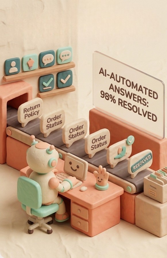 Full AI Support workspace interface